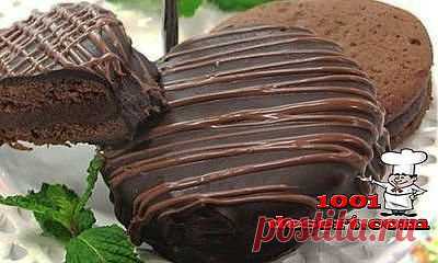 Шоколадное печенье с начинкой | 1001 десерт