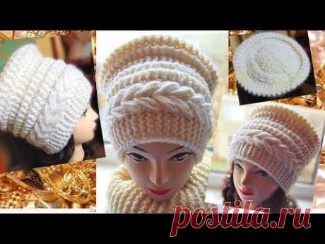 Красива шапка спицями.Супер шапка.Beautiful hat with knitting needles