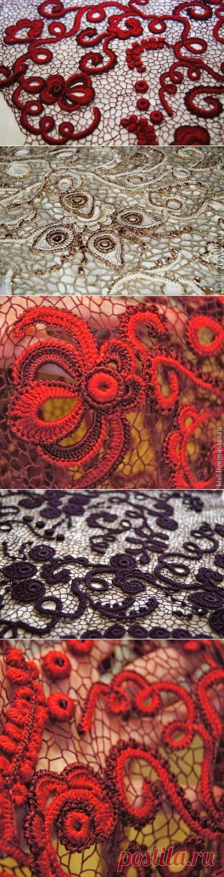 Irish crochet &amp;: Вязаный гипюр Виктории Смоляковой