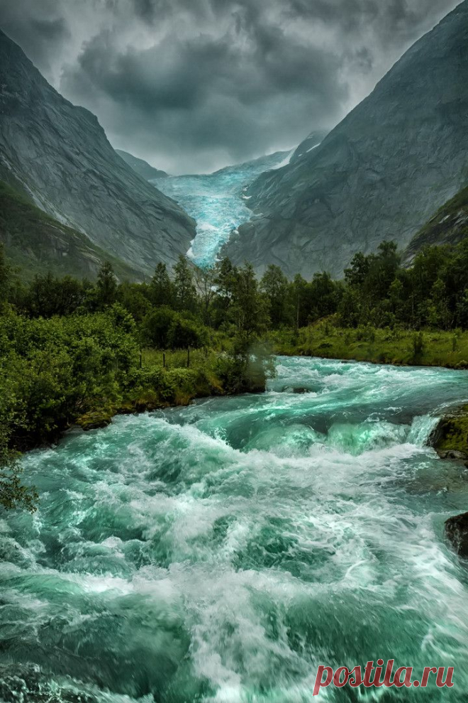 lori-rocks:
“BriKsdalsbreen Glacier, Norway, via pinterest
”