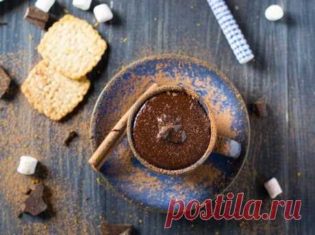 Как приготовить рецепт горячего шоколада с корицей и апельсином - рецепт, ингридиенты и фотографии