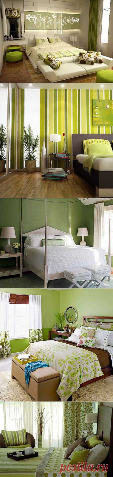 Зеленая спальня (фото): оформление спальни в зеленом цвете | Дом Мечты