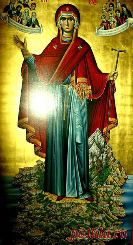 Игумения горы Афонской или икона Богородицы «ЭКОНОМИССА».