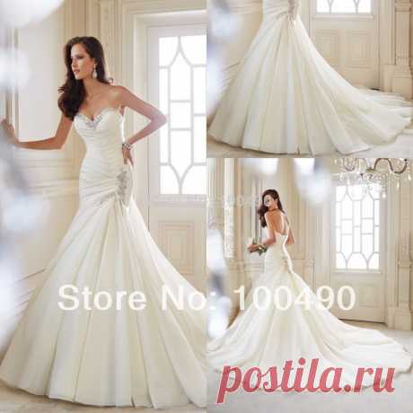 dress up dolls fashion Picture - More Detailed Picture about Criss Cross pleated wedding gown Strapless Y21446 Mermaid Wedding Dresses bridal dresses Corset back Long Train European style Picture in Wedding Dresses from Joywedding dresses Factory | Aliexpress.com | Alibaba Group