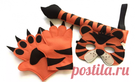 Карнавальный костюм веселого тигра для мальчика: инструкция