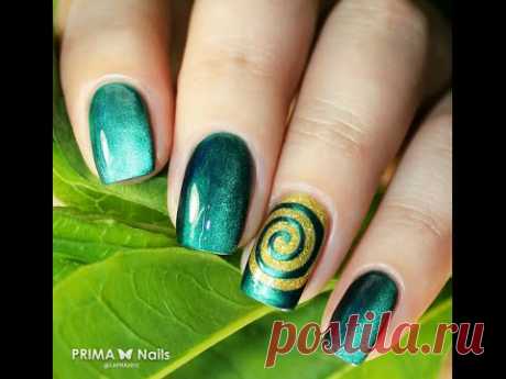 Весенние Спирали лаками MASURA / Spring Spirals nail art with MASURA Nail Polish