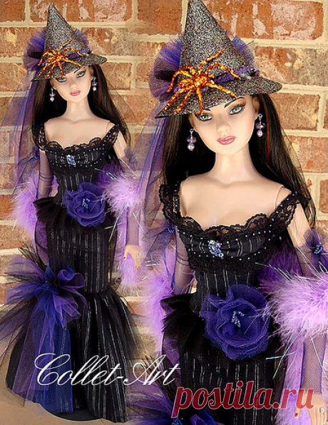 2012 TONNER 22&quot; AMERICAN MODEL OOAK HALLOWEEN OUTFIT &quot;WITCHES HALLOWEEN COSTUME BALL&quot; BY COLLET-ART | Flickr - Photo Sharing!