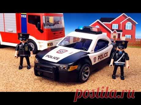 PLAYMOBIL Полицейская машинка Пожарная машинка и Скорая помощь РАСПАКОВКА Игрушки для детей Toy Cars