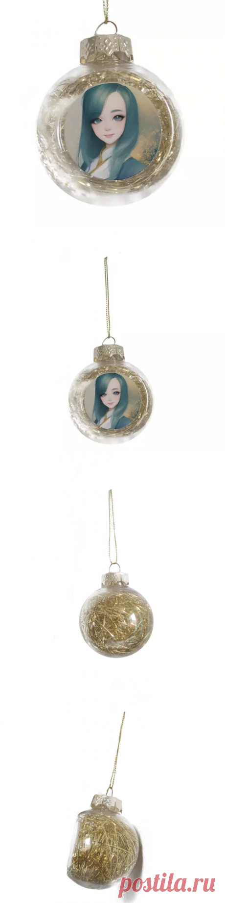 Ёлочная игрушка Девушка с голубыми волосами #4798777 в Москве, цена 450 руб.: купить ёлочное украшение с принтом от Anstey в интернет-магазине