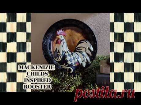 MACKENZIE-CHILDS INSPIRED ROOSTER DIY- FRENCH COUNTRY ROOSTER