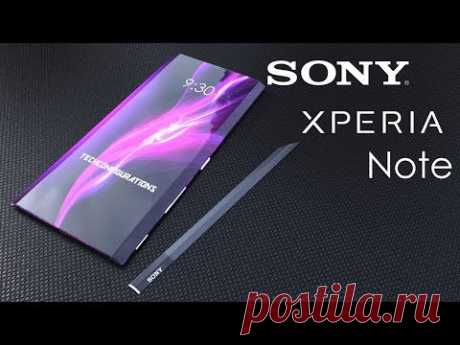 Sony Xperia Note Introduction Concept ,Note 8 Killer with Edge Display & S-Pen