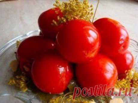 Рецепт заготовки пряных маринованных помидоров | Сайт интересных рецептов