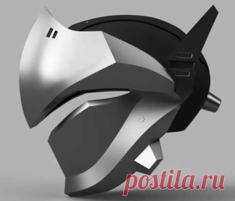 3D Printed Genji Helmet (Overwatch) by killonious | Pinshape