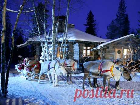 Деревня Санта-Клауса в Финляндии (Лапландия)