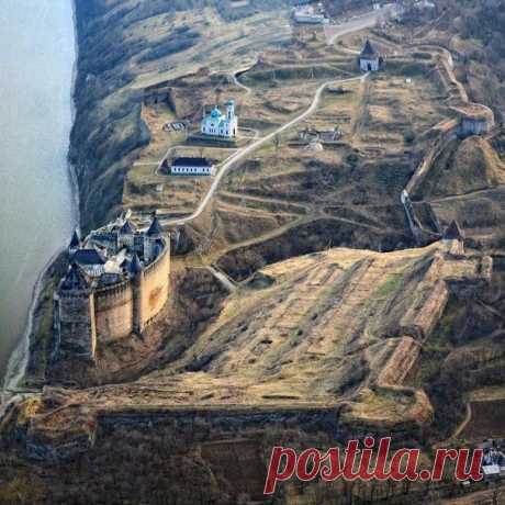 Крепость в городе Хотин, Черновицкая область, Украина