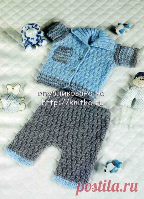 Комплект для малыша из рубрики Вязание для детей. Вязание спицами модели и схемы на kNITKA.ru