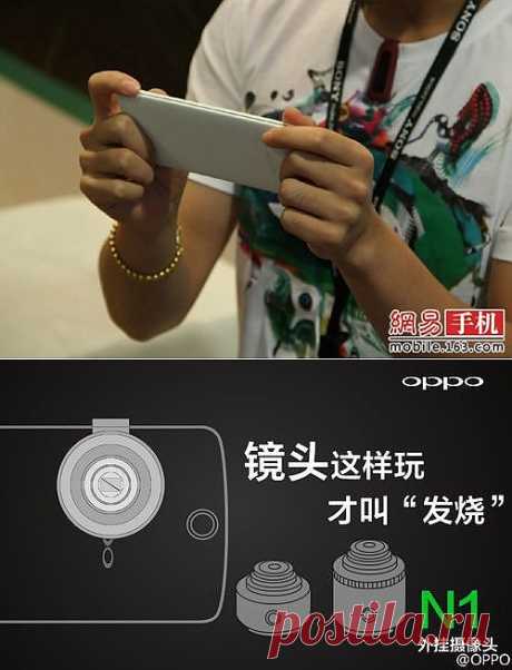 (+1) тема - Смартфон Oppo N1 можно будет оснастить внешними объективами | Мобильные новости