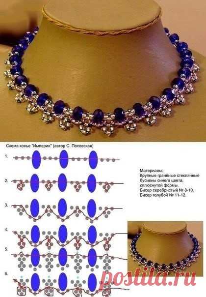 ​Прекрасные ожерелья из бисера и не только