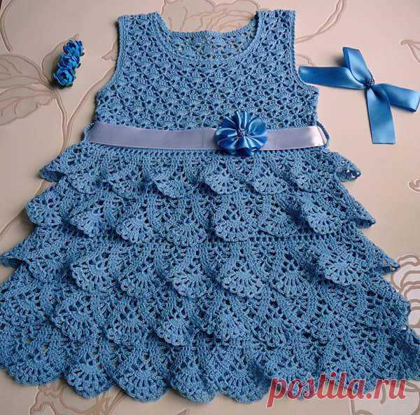 This dress is an elegance in this work in crochet yarn patterns with graph. | FREE PATTERNS