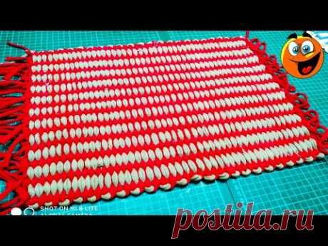 DIY / How to Make Door Mat using T Shirt / t-shirt doormat / door mate at Home / Craft ideas