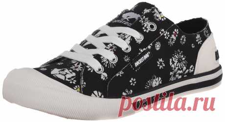 Amazon.com: Rocket Dog Women's Jazzin Lily Cotton Fashion Sneaker, Black, 10 M US: Clothing