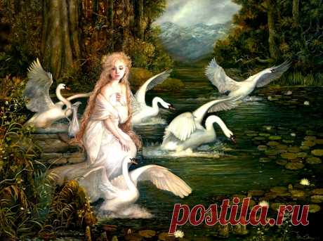 Миры фентези, сказочные герои, мифические существа, прекрасные девушки - на картинах Энни Стегг (Annie Stegg)