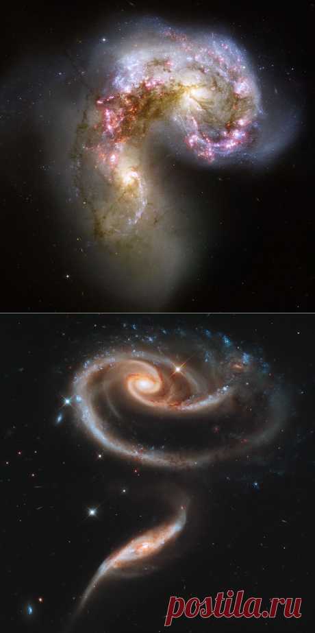 Взаимодействующие галактики — 22 фото — Большая Вселенная
