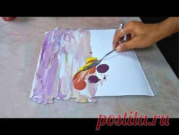 Simple Abstract Art | Fun Techniques for Expressive Creations | Abstract Painting on Paper