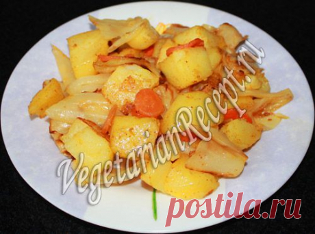 Картошка с капустой в духовке, вкусно запеченная | Вегетарианские рецепты &quot;Приготовим с любовью!&quot;