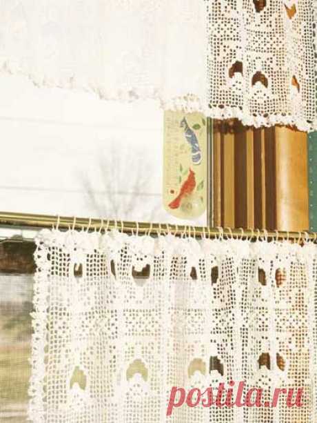 Crochet - General Decor - Tulip Lace Curtain and Valance
