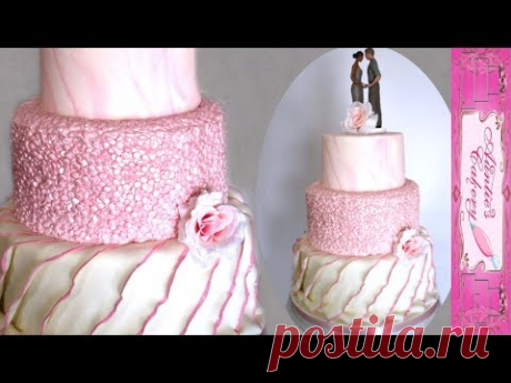 Perfectly Pink Wedding Cake