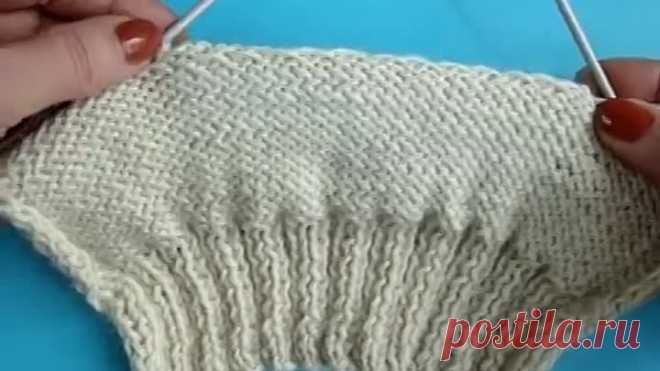 Как вязать носки Упрощённый метод How to knit socks