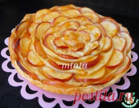 Яблочный пирог с пудинговым кремом – кулинарный рецепт