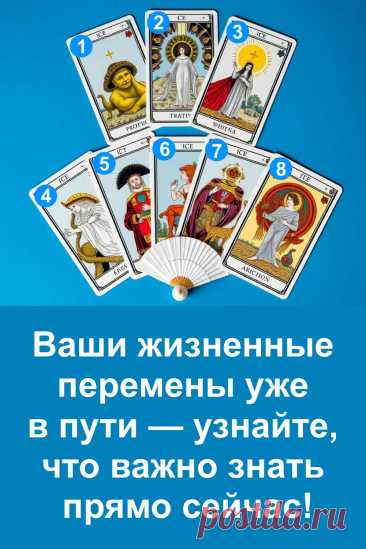 Ваши жизненные перемены уже идут — тихо, но уверенно. Этот тест подскажет, что именно изменится. Выберите одну из 8 карт и прочтите серьёзное предсказание — без воды и мистики, только реальность. Всё написано простым языком, чтобы каждый мог узнать, что происходит в его жизни и к чему стоит готовиться уже сейчас.