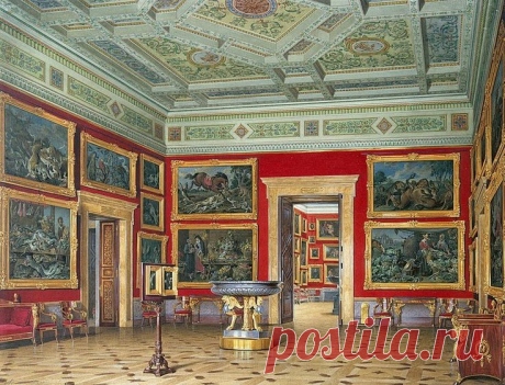 Interiors of the New Hermitage. The Room of Flemish School | Paula Fonseca приколол(а) это к доске Palácios