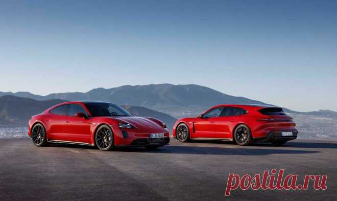 Porsche Taycan GTS и Sport Turismo 2022: цена, видео, комплектация, характеристики