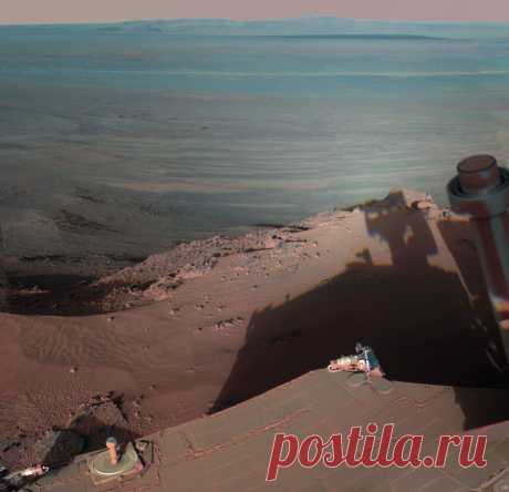 Кратер  Индевор на  Марсе