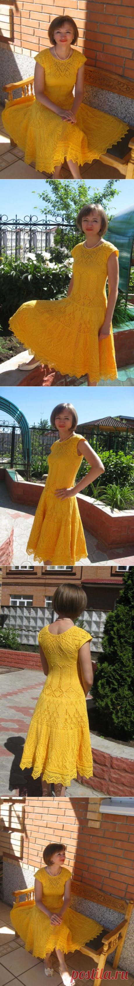 Желтое летнее платье | Шкатулочка для рукодельниц