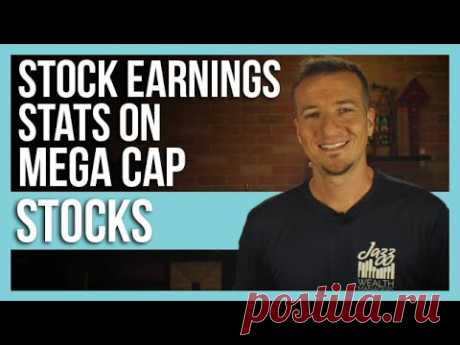 Stock earnings stats on mega cap stocks.