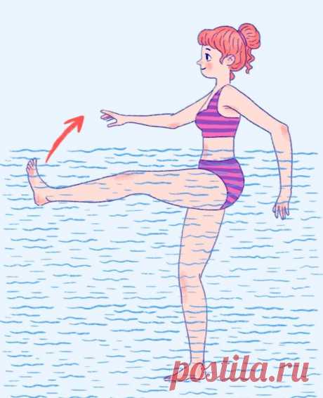 Водные упражнения для тонкой талии / Все для женщины