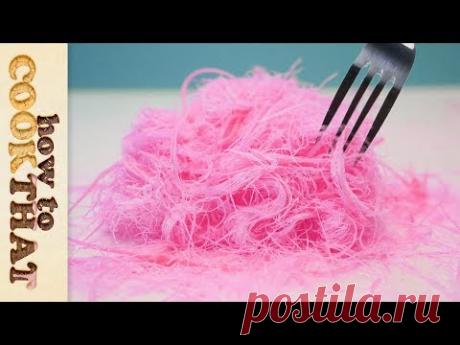 Pink Edible Hair | Pashmak Recipe | Dragons Beard | Cotton Candy | How To Cook That