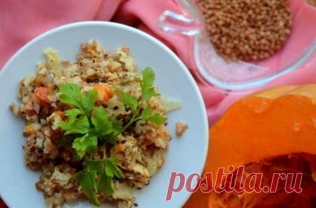 ​Запеченная гречневая каша с курицей и тыквой — Sloosh – кулинарные рецепты