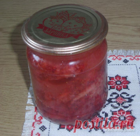 Сырой джем из клубники - рецепт с фото