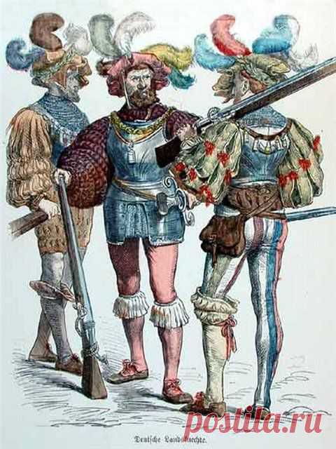 Ландскнехты - немецкие наемные солдаты средневековья - Мировая история