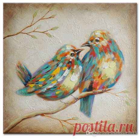 2019 100% Hand Painted Oil Painting Animal Love Quirky Birds No Frame Wall Art For Home Decor  From Chinaart2013, $30.56 | DHgate.Com Wholesale cheap hand-painted oil painting brand -100% hand painted oil painting animal love quirky birds no frame wall art for home decor from Chinese paintings supplier - chinaart2013 on DHgate.com.