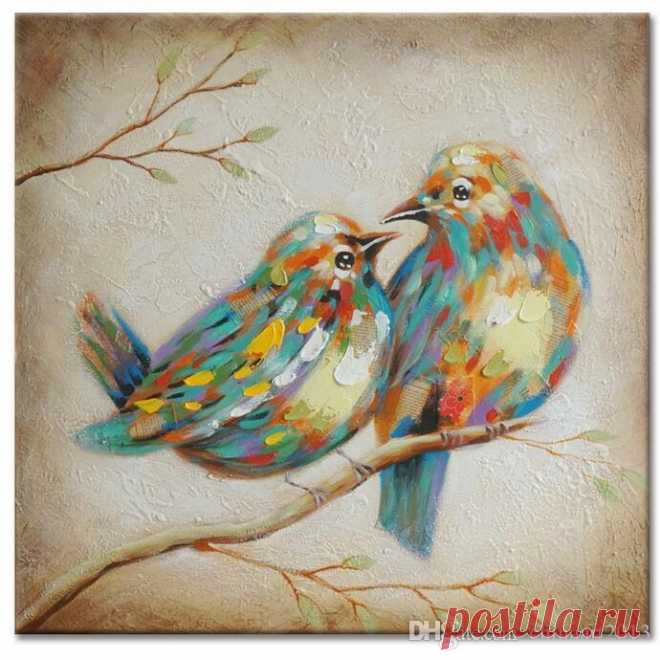 2019 100% Hand Painted Oil Painting Animal Love Quirky Birds No Frame Wall Art For Home Decor  From Chinaart2013, $30.56 | DHgate.Com Wholesale cheap hand-painted oil painting brand -100% hand painted oil painting animal love quirky birds no frame wall art for home decor from Chinese paintings supplier - chinaart2013 on DHgate.com.