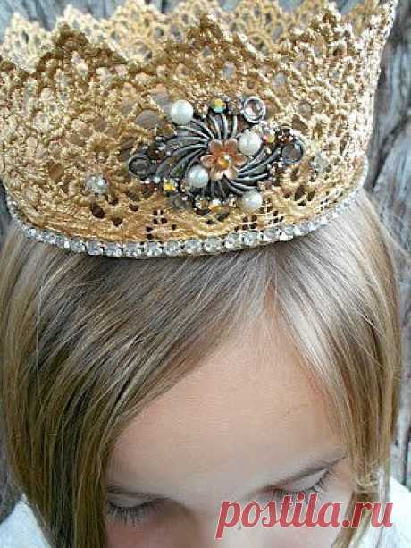 Вязаная корона без вязания