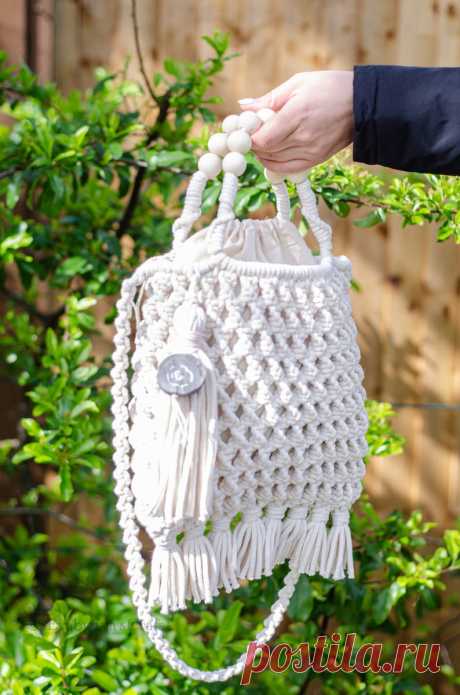 Summer Macrame Bag Boho Crochet Bag Market Bag Womens - Etsy Canada