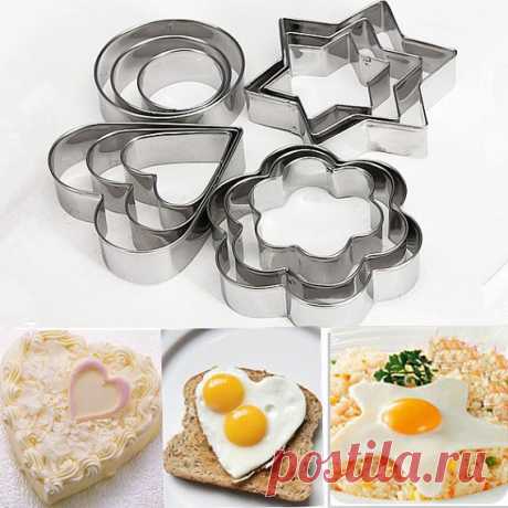 12Pcs/Set Stainless Steel Cookie Fondant Cake Mould Mold Fruit Vegetable Cutter Kitchen Tool The price for one pack,12pcs (4 sets), each pack packed with blister card  Material: high quality stainless steel Great for cookies, sandwiches, brownies . . . Size: 3-5cm,height:2cm Note: Handwash only - Dry thoroughly Stainless Steel Cookie Cutter Fondant Cutter Fruit Cutter Vegetables Cutter Bento Rise Mold  ►►► OUR SHIPPING POLICY:  We guarantee all items will be shipped out wi...