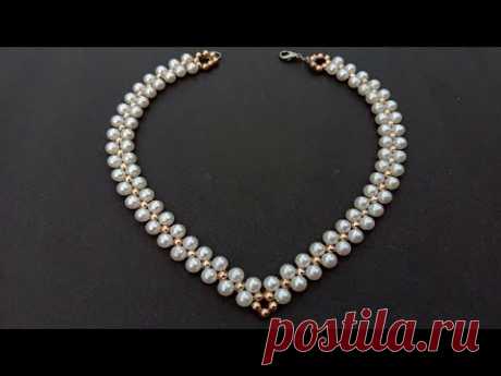 How To Make//Pearl Necklace//At Home// Useful & Easy